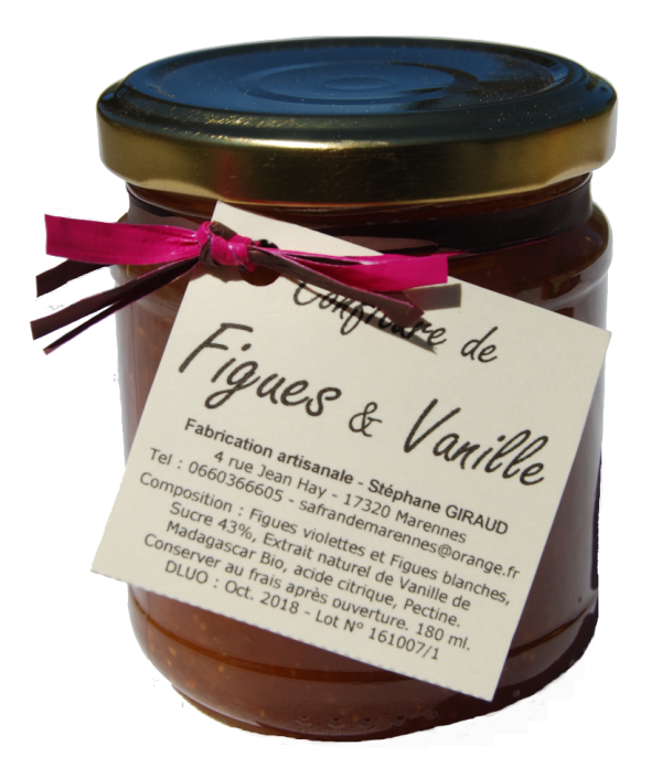 Confiture figues/vanille